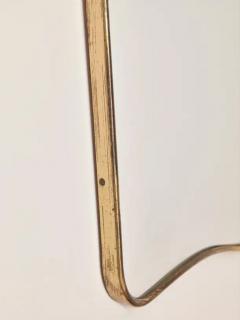 Gio Ponti Italian Mid Century Modern Brass wall Mirror Italy 1960s - 3473164