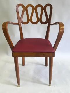 Gio Ponti Italian Mid Century Modern Neoclassic Lounge Desk or Vanity Chair by Gio Ponti - 3673209