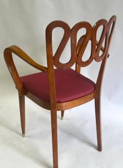 Gio Ponti Italian Mid Century Modern Neoclassic Lounge Desk or Vanity Chair by Gio Ponti - 3673217