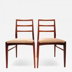 Gio Ponti Italian Mid Century Rosewood Chairs set of 4 - 3821472