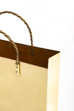 Gio Ponti Italian Midcentury Brass Shopping Bag Tote in the Manner of Gio Ponti circa 1950 - 1976495