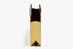 Gio Ponti Italian Midcentury Brass Shopping Bag Tote in the Manner of Gio Ponti circa 1970 - 4107475