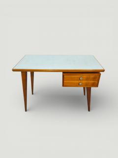 Gio Ponti Italian Midcentury Desk and Chair with suspended bookcase Gi Ponti Style - 4612742