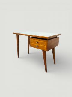 Gio Ponti Italian Midcentury Desk and Chair with suspended bookcase Gi Ponti Style - 4612749