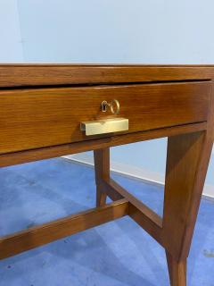 Gio Ponti Italian Midcentury Oak Executive Desk Designed by Gio Ponti in 1950 for BNL - 3095539