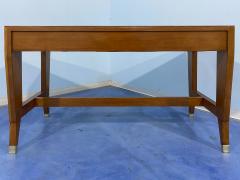 Gio Ponti Italian Midcentury Oak Executive Desk Designed by Gio Ponti in 1950 for BNL - 3095541