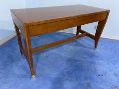 Gio Ponti Italian Midcentury Oak Executive Desk Designed by Gio Ponti in 1950 for BNL - 3095543