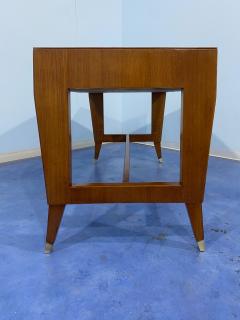 Gio Ponti Italian Midcentury Oak Executive Desk Designed by Gio Ponti in 1950 for BNL - 3095544