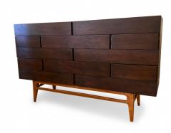 Gio Ponti Italian Modern 12 Drawer Walnut Dresser Gio Ponti - 4273770