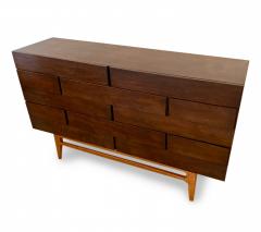 Gio Ponti Italian Modern 12 Drawer Walnut Dresser Gio Ponti - 4273771