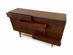 Gio Ponti Italian Modern 12 Drawer Walnut Dresser Gio Ponti - 4273772