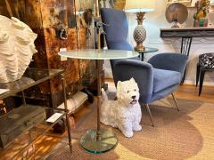 Gio Ponti Italian Modern Brass And Glass Table - 4551817