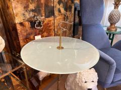 Gio Ponti Italian Modern Brass And Glass Table - 4551852
