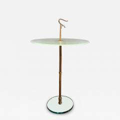 Gio Ponti Italian Modern Brass And Glass Table - 4553418