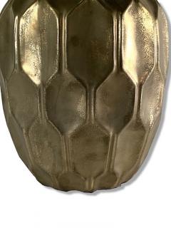 Gio Ponti Italian Modern Gold Ceramic Vessel Style of Gio Ponti - 4617467