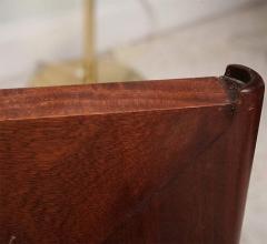 Gio Ponti Italian Modern Mahogany and Glass Dining Table Gio Ponti - 4702926