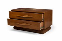 Gio Ponti Italian Modern Two Drawer Bedside Table Night Stand manner of Gio Ponti - 4274111