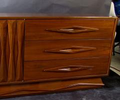 Gio Ponti Italian Modern Walnut Cabinet Dresser Style of Ponti - 4645112