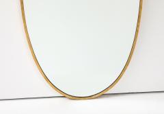 Gio Ponti Italian Modernist Mirror with Brass Frame Italy c 1950 - 3568993