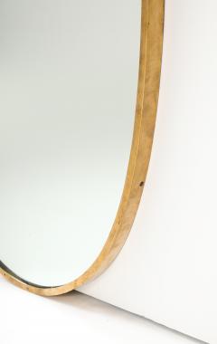 Gio Ponti Italian Modernist Mirror with Brass Frame Italy c 1950 - 3568997