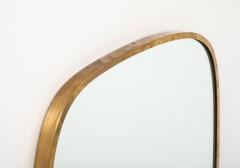 Gio Ponti Italian Modernist Mirror with Brass Frame Italy c 1950 - 3568999