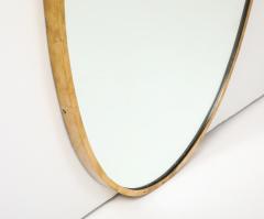 Gio Ponti Italian Modernist Mirror with Brass Frame Italy c 1950 - 3569000