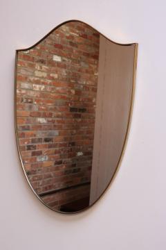 Gio Ponti Italian Modernist Ramati Shield Mirror by Vetreria Bonardi - 3960938