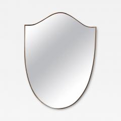 Gio Ponti Italian Modernist Ramati Shield Mirror by Vetreria Bonardi - 3964116