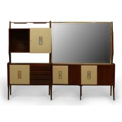 Gio Ponti Italian Post War Rosewood Mahogany Cabinet - 4627862