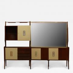 Gio Ponti Italian Post War Rosewood Mahogany Cabinet - 4627890