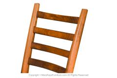 Gio Ponti Italian Rush Seat Ladder Back Walnut Chairs in the Style of Gio Ponti - 3021279