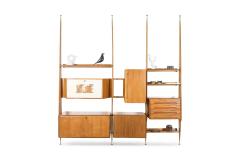 Gio Ponti Italian Wall Unit in Beech Attributed to Gio Ponti 1950s - 1928193