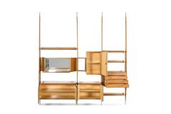Gio Ponti Italian Wall Unit in Beech Attributed to Gio Ponti 1950s - 1928194