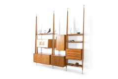 Gio Ponti Italian Wall Unit in Beech Attributed to Gio Ponti 1950s - 1928196