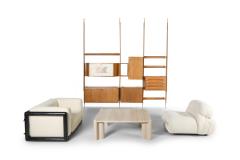 Gio Ponti Italian Wall Unit in Beech Attributed to Gio Ponti 1950s - 1928197