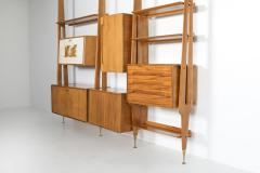 Gio Ponti Italian Wall Unit in Beech Attributed to Gio Ponti 1950s - 1928200