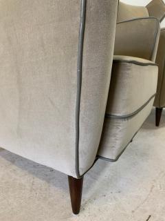 Gio Ponti Italian Wing Back Armchairs in the Style of Ponti Pair - 4633010