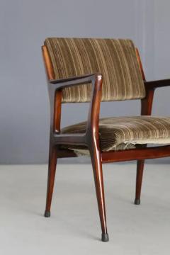 Gio Ponti Italian armchair pair Attributed to Gio Ponti in Original Velvet - 3625848