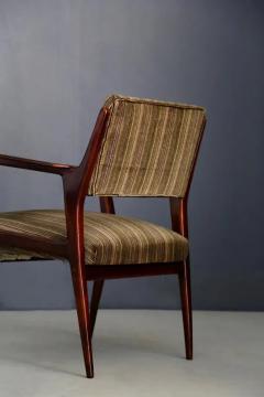 Gio Ponti Italian armchair pair Attributed to Gio Ponti in Original Velvet - 3625852