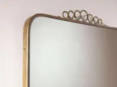 Gio Ponti Italian brass mirror in the style of Gio Ponti italy early 1960s - 3925548