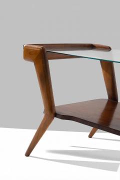 Gio Ponti Italian coffe table Attr to Gio Ponti in top glass - 3981444