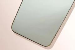 Gio Ponti Italian mid century Brass wall Mirror in the style of Gio Ponti Italy 1950s - 3626877