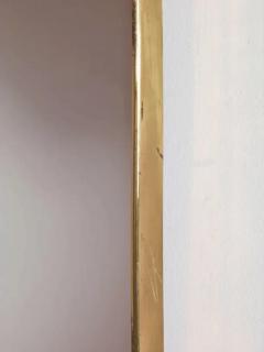 Gio Ponti Italian mid century Brass wall Mirror in the style of Gio Ponti Italy 1950s - 3807468