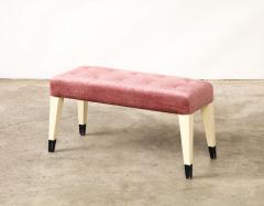 Gio Ponti Lacquered Wood and Upholstery Bench by Gio Ponti Italy 1939 - 3263297