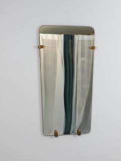 Gio Ponti Large Trapezoidal Mid Century Full Length Wall Mirror Vienna Austria 1950s - 4698212