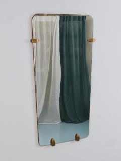 Gio Ponti Large Trapezoidal Mid Century Full Length Wall Mirror Vienna Austria 1950s - 4698214