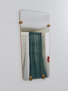 Gio Ponti Large Trapezoidal Mid Century Full Length Wall Mirror Vienna Austria 1950s - 4698215