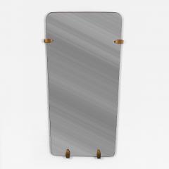 Gio Ponti Large Trapezoidal Mid Century Full Length Wall Mirror Vienna Austria 1950s - 4698290
