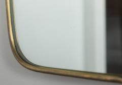 Gio Ponti Larger Mid Century Gio Ponti Style Brass Mirror - 2280675