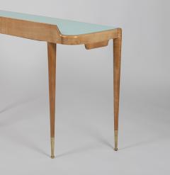 Gio Ponti Maple Desk Console Table Attributed to Gio Ponti Italy c 1950 - 3785480